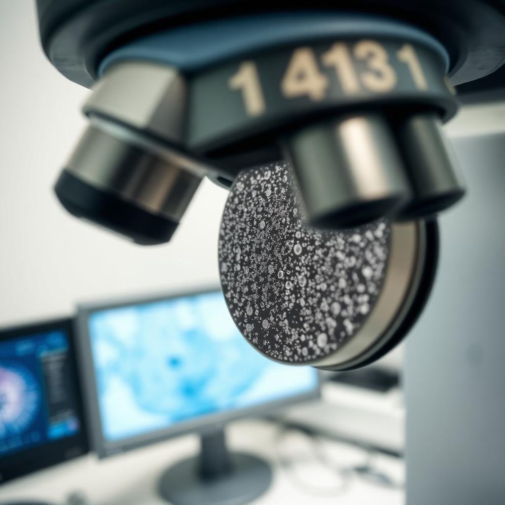 Metallurgical microscope and microstructure